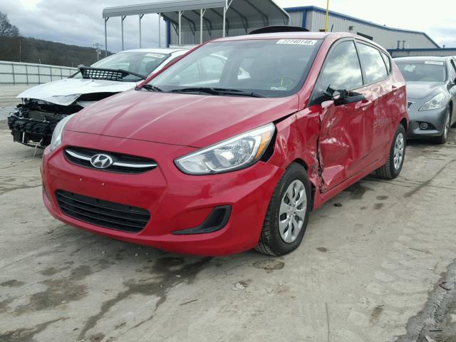 KMHCT5AE3FU225117 - 2015 HYUNDAI ACCENT GS RED photo 2