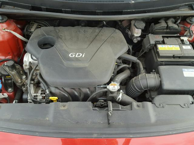 KMHCT5AE3FU225117 - 2015 HYUNDAI ACCENT GS RED photo 7