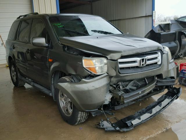 5FNYF28716B019276 - 2006 HONDA PILOT EX GREEN photo 1