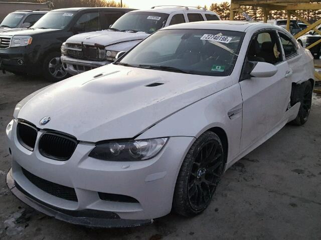 WBSKG9C53CE798901 - 2012 BMW M3 WHITE photo 2