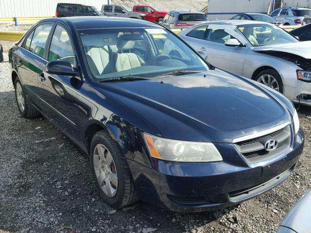 5NPET46C88H370293 - 2008 HYUNDAI SONATA GLS BLUE photo 1