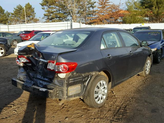 2T1BU4EE0CC792864 - 2012 TOYOTA COROLLA BA GRAY photo 4