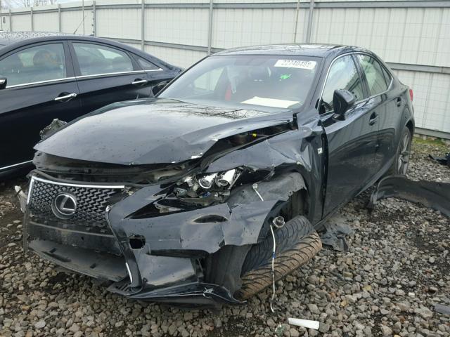 JTHCE1D20E5005188 - 2014 LEXUS IS 350 BLACK photo 2