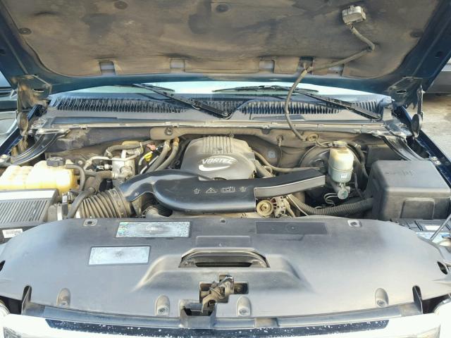 3GKEC16T52G336394 - 2002 GMC YUKON XL C BLUE photo 7