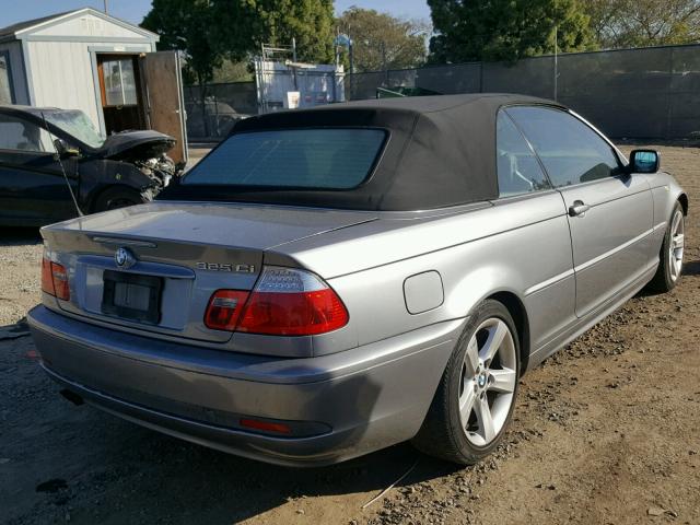 WBABW33425PL39555 - 2005 BMW 325 CI GRAY photo 4