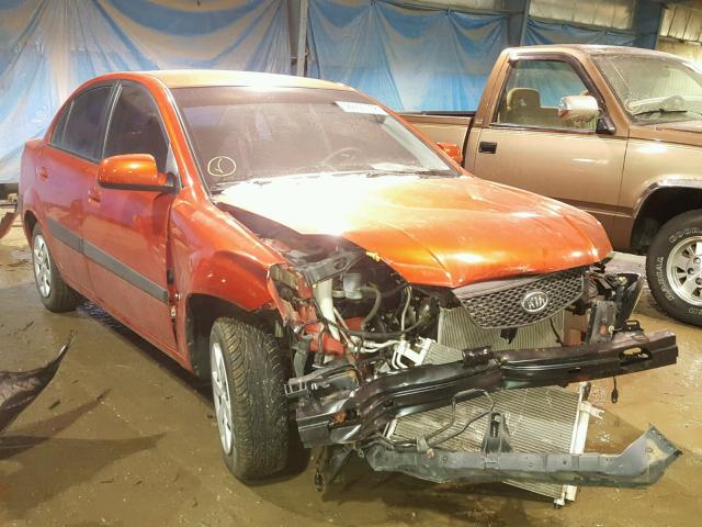 KNADE123086426695 - 2008 KIA RIO BASE RED photo 1