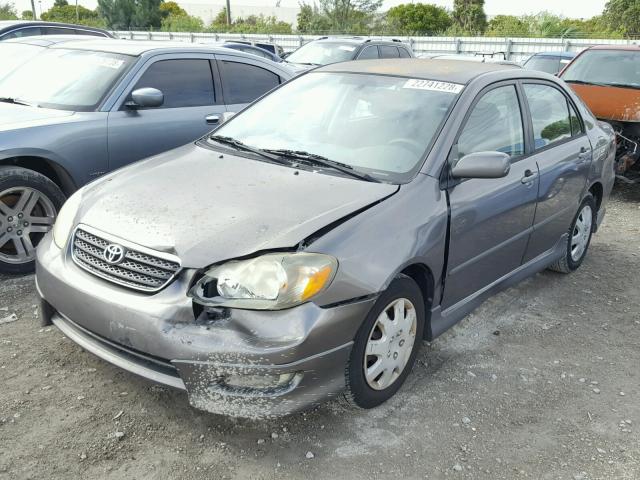 1NXBR32E15Z364786 - 2005 TOYOTA COROLLA CE GRAY photo 2