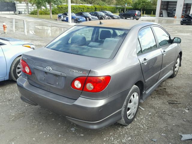 1NXBR32E15Z364786 - 2005 TOYOTA COROLLA CE GRAY photo 4