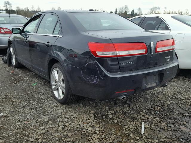3LNHL2JC5AR605725 - 2010 LINCOLN MKZ შავი ფოტო 3