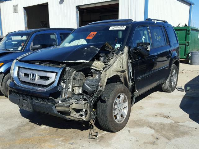 5FNYF3H86AB008507 - 2010 HONDA PILOT TOUR BLACK photo 2