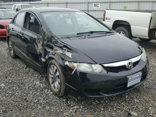 2HGFA16819H307780 - 2009 HONDA CIVIC EX შავი ფოტო 1