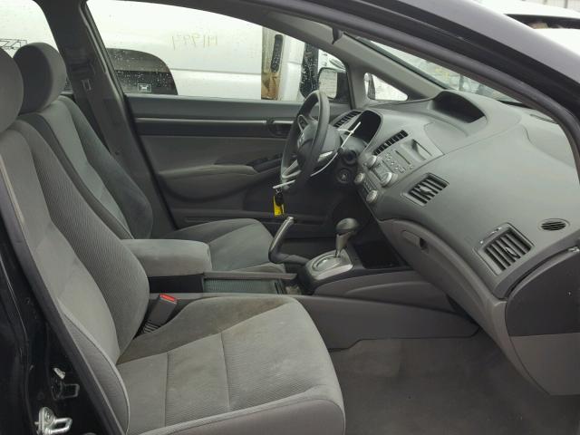 2HGFA16819H307780 - 2009 HONDA CIVIC EX შავი ფოტო 5
