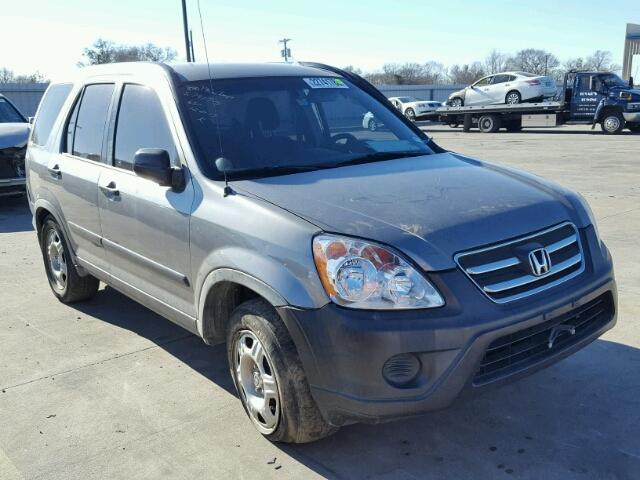 JHLRD78595C029784 - 2005 HONDA CR-V LX GRAY photo 1