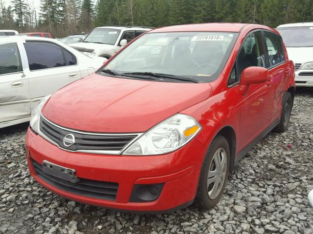 3N1BC1CP1CL365599 - 2012 NISSAN VERSA S RED photo 2