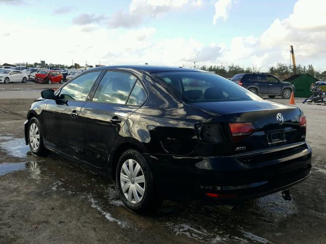 3VW267AJXGM287519 - 2016 VOLKSWAGEN JETTA S 黑色 照片 3