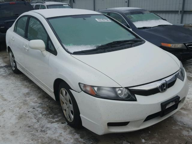 2HGFA16589H526483 - 2009 HONDA CIVIC LX WHITE photo 1