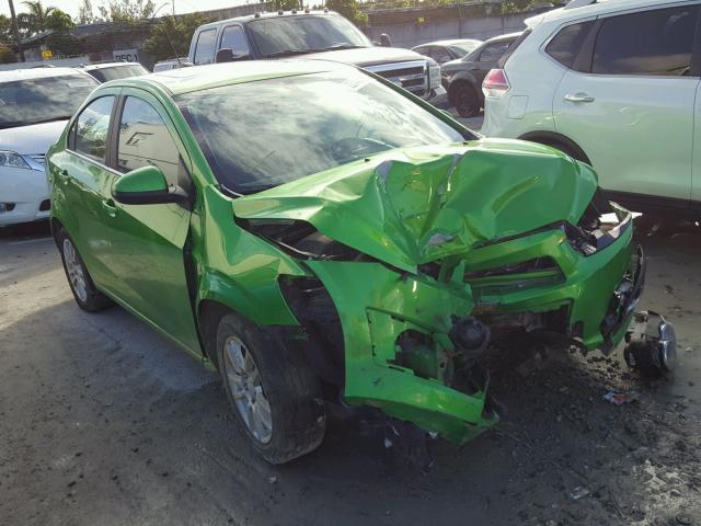 1G1JC5SH7F4200542 - 2015 CHEVROLET SONIC LT GREEN photo 1