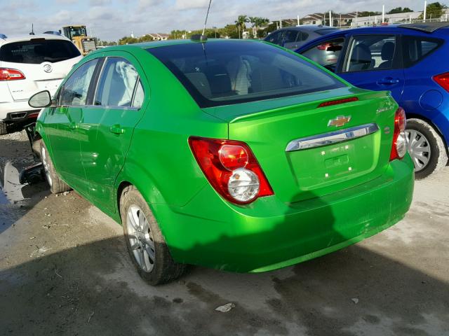 1G1JC5SH7F4200542 - 2015 CHEVROLET SONIC LT GREEN photo 3