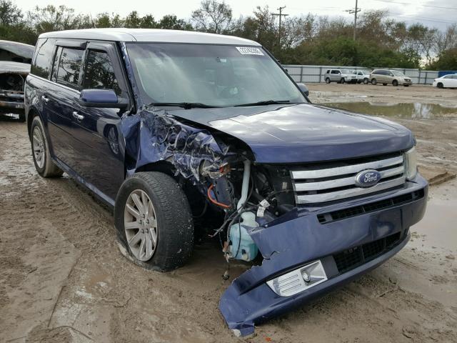 2FMGK5CC8BBD08980 - 2011 FORD FLEX SEL BLUE photo 1