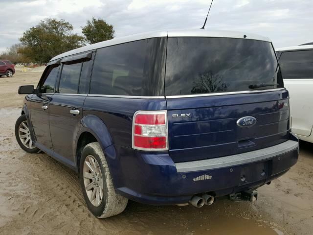 2FMGK5CC8BBD08980 - 2011 FORD FLEX SEL BLUE photo 3