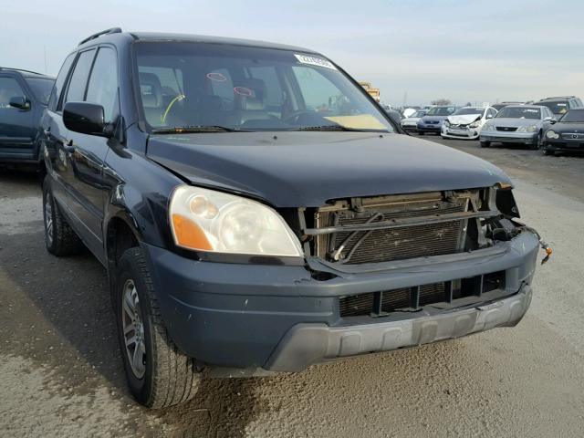 2HKYF18684H550040 - 2004 HONDA PILOT EXL BLACK photo 1