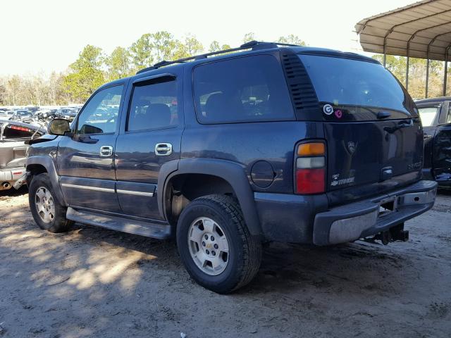 1GNEC13T15R243903 - 2005 CHEVROLET TAHOE C150 BLACK photo 3