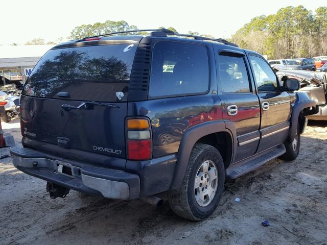 1GNEC13T15R243903 - 2005 CHEVROLET TAHOE C150 BLACK photo 4