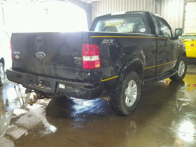 1FTRF14W55NA65351 - 2005 FORD F150 BLACK photo 4