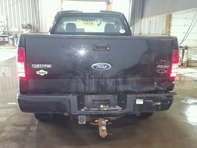 1FTRF14W55NA65351 - 2005 FORD F150 BLACK photo 6