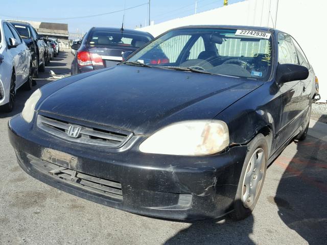 1HGEJ8243YL026282 - 2000 HONDA CIVIC EX BLACK photo 2