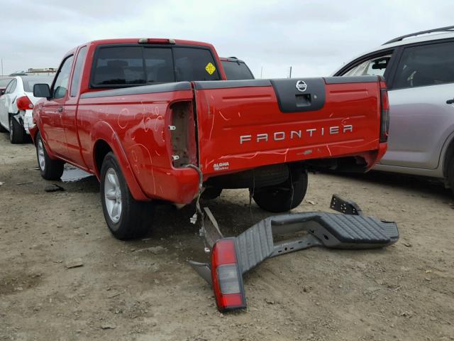 1N6DD26T03C414706 - 2003 NISSAN FRONTIER K RED photo 3