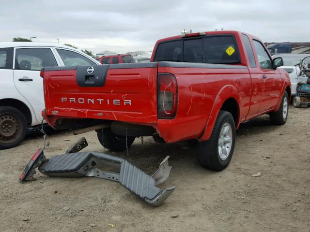 1N6DD26T03C414706 - 2003 NISSAN FRONTIER K RED photo 4