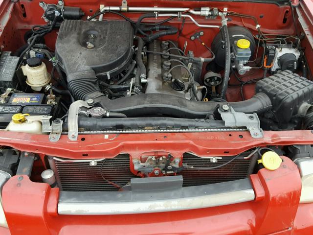 1N6DD26T03C414706 - 2003 NISSAN FRONTIER K RED photo 7