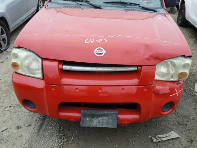 1N6DD26T03C414706 - 2003 NISSAN FRONTIER K RED photo 9