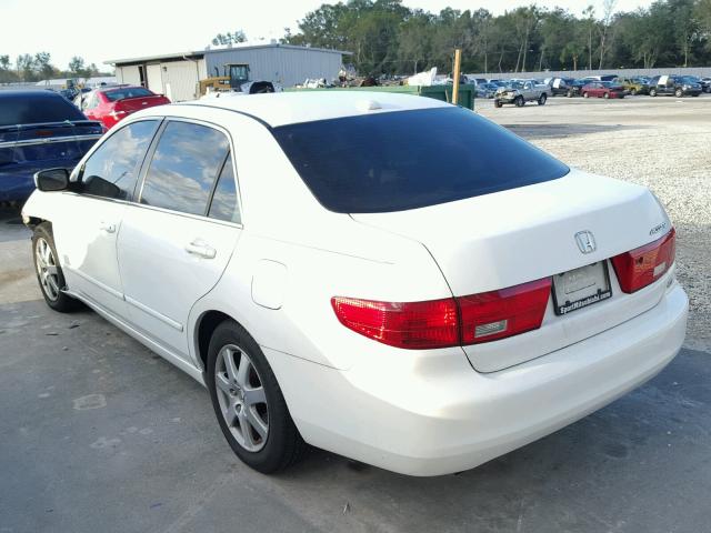 1HGCM66545A042116 - 2005 HONDA ACCORD EX WHITE photo 3