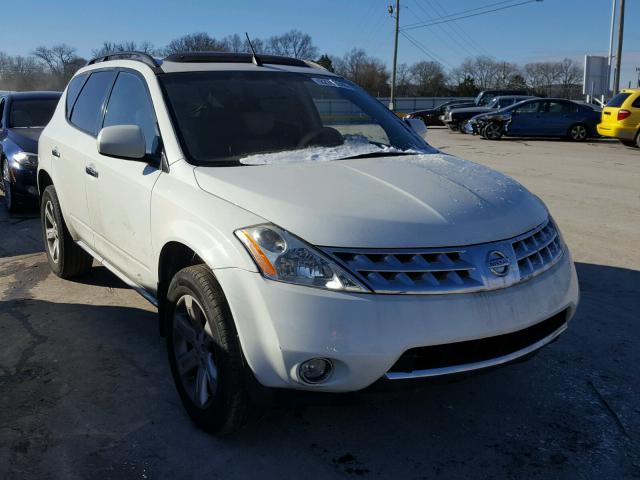 JN8AZ08T66W419893 - 2006 NISSAN MURANO SL WHITE photo 1