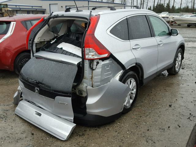 2HKRM4H78CH618596 - 2012 HONDA CR-V EXL SILVER photo 4