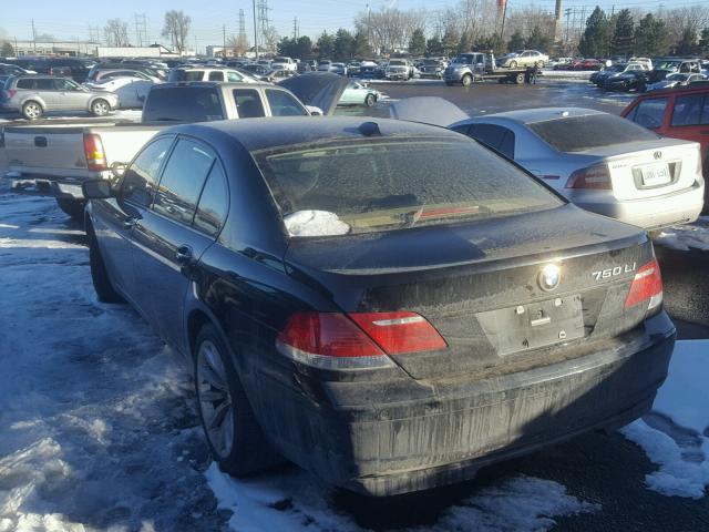 WBAHN83577DT71845 - 2007 BMW 750 BLACK photo 3