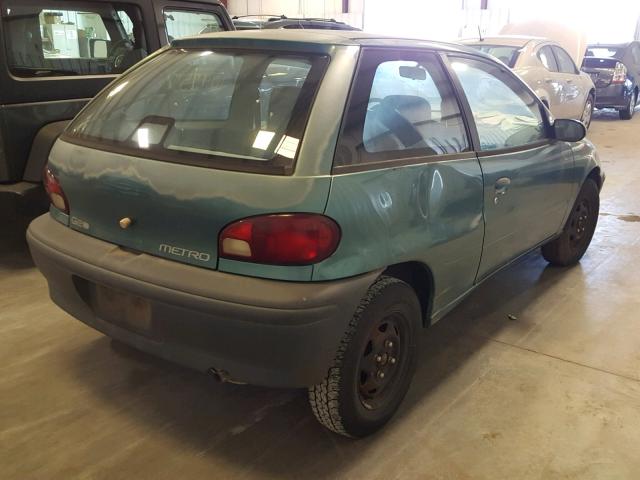 2C1MR2266T6745817 - 1996 GEO METRO BASE GREEN photo 4