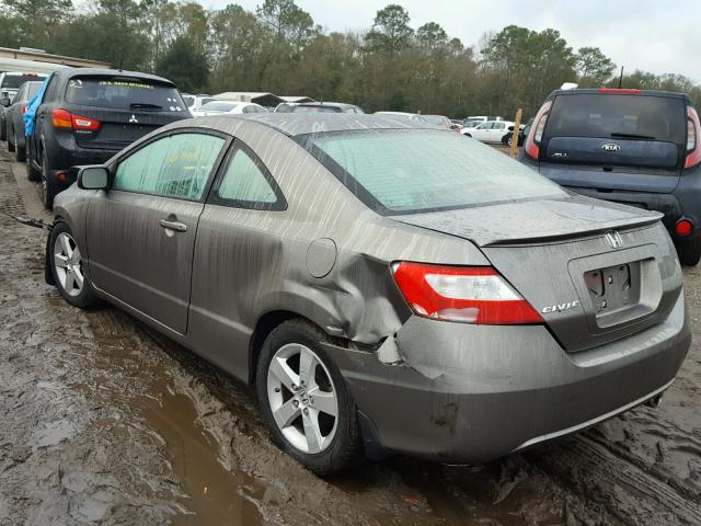 2HGFG12938H508270 - 2008 HONDA CIVIC EXL GRAY photo 3