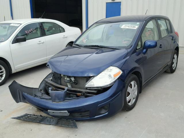 3N1BC13E27L420713 - 2007 NISSAN VERSA S BLUE photo 2