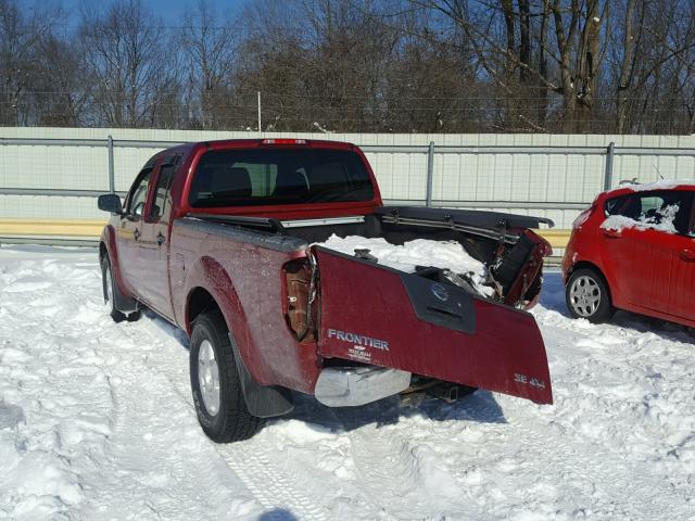 1N6AD09W77C404323 - 2007 NISSAN FRONTIER C MAROON photo 3