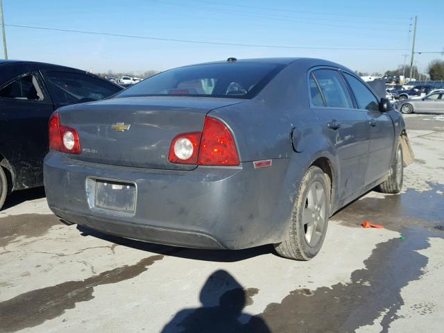 1G1ZG57B184218274 - 2008 CHEVROLET MALIBU LS GRAY photo 4