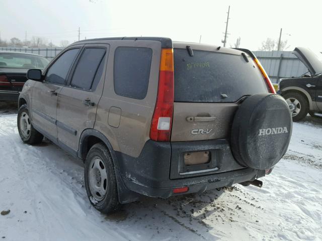 JHLRD684X2C001750 - 2002 HONDA CR-V LX BROWN photo 3