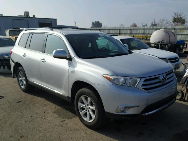 5TDBK3EH0CS131661 - 2012 TOYOTA HIGHLANDER SILVER photo 1