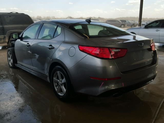 5XXGM4A72FG422509 - 2015 KIA OPTIMA LX GRAY photo 3