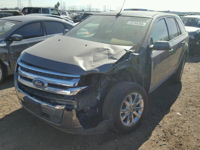 2FMDK3JC5DBE38003 - 2013 FORD EDGE SEL GOLD photo 2