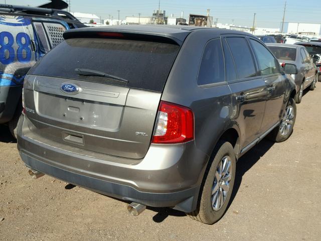 2FMDK3JC5DBE38003 - 2013 FORD EDGE SEL GOLD photo 4