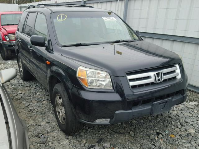 5FNYF28416B027500 - 2006 HONDA PILOT EX BLACK photo 1