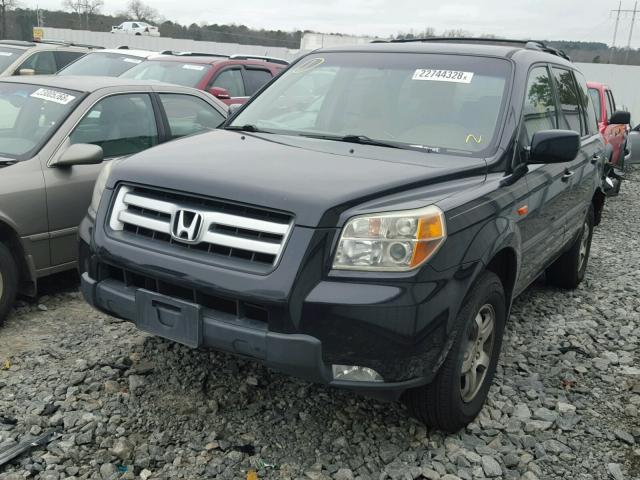 5FNYF28416B027500 - 2006 HONDA PILOT EX BLACK photo 2